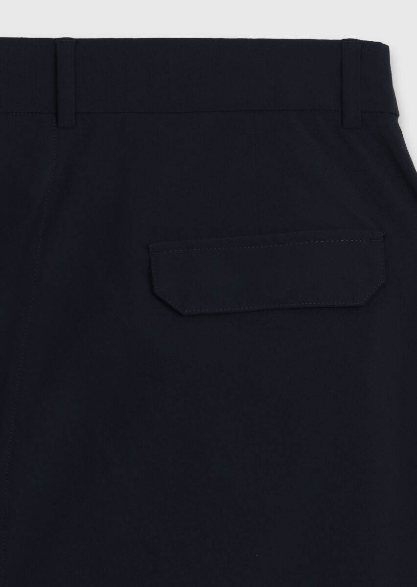 Lacivert Düz Dokuma Jogging Fit Casual Pantolon - 8