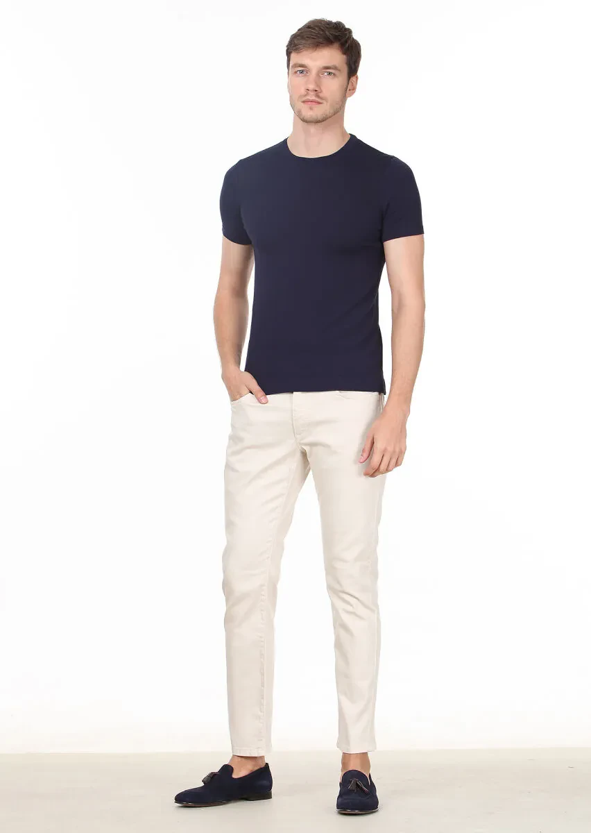 Lacivert Düz Örgü Triko - 3