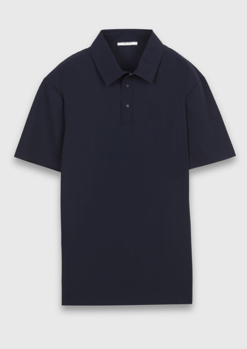RAMSEY Lacivert Düz T-Shirt görsel 5