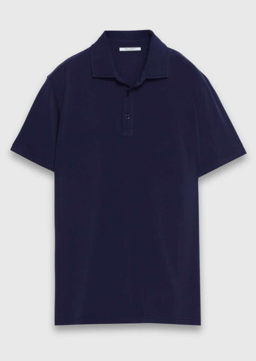 Lacivert Düz T-Shirt - 5