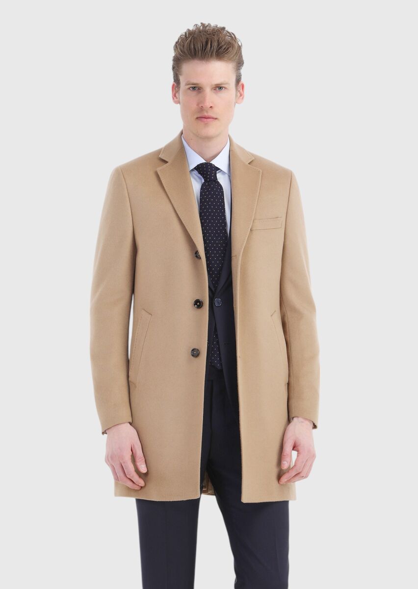 Lacivert Düz Thin&taller Slim Fit %100 Yün Takım Elbise - 3