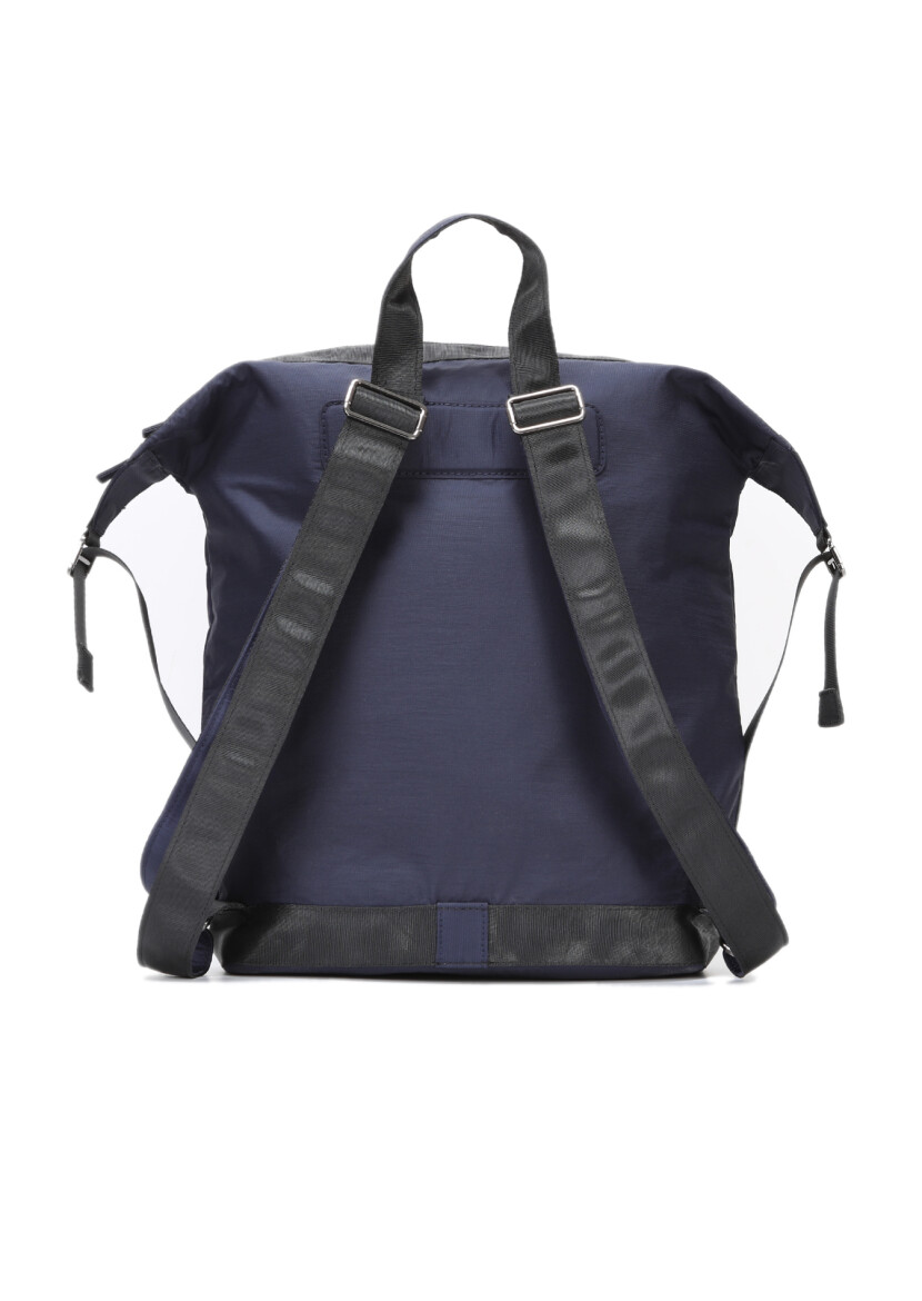 Lacivert Kumaş Çanta - 4