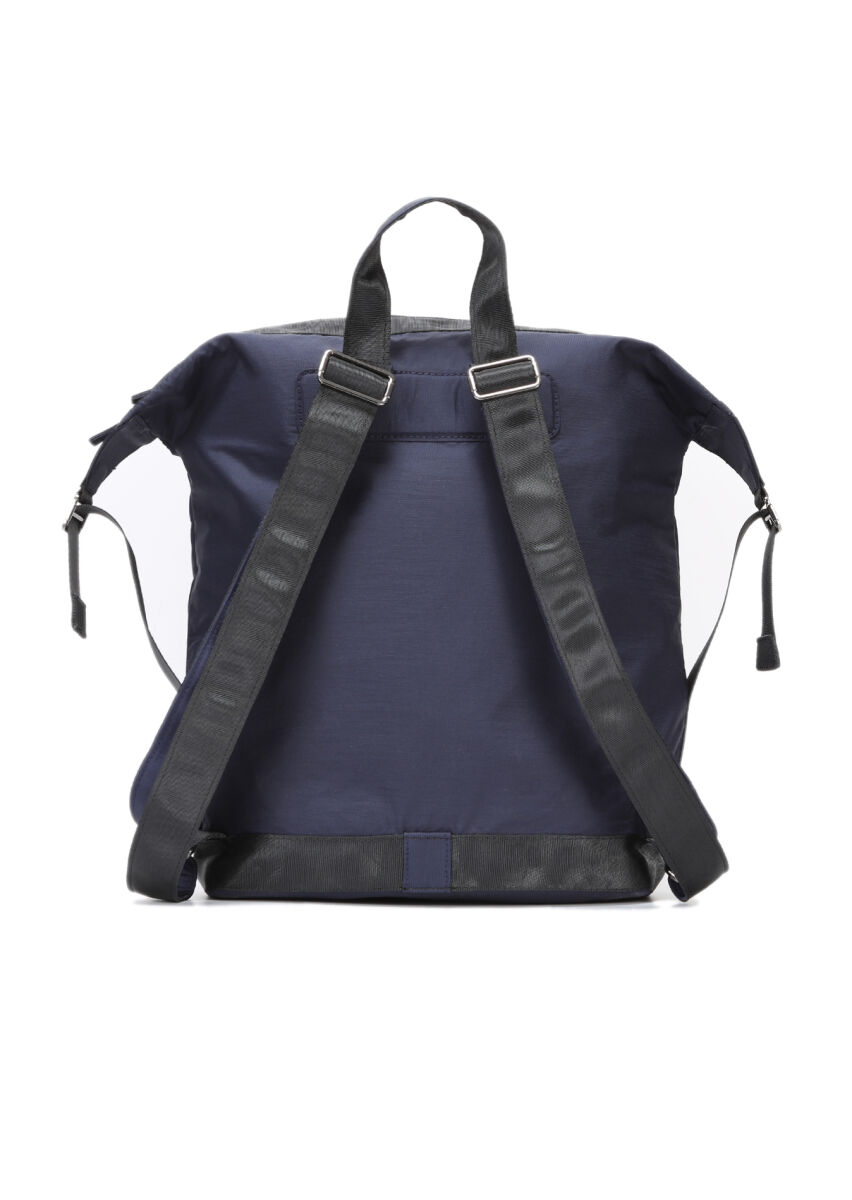 Lacivert Kumaş Çanta - 4