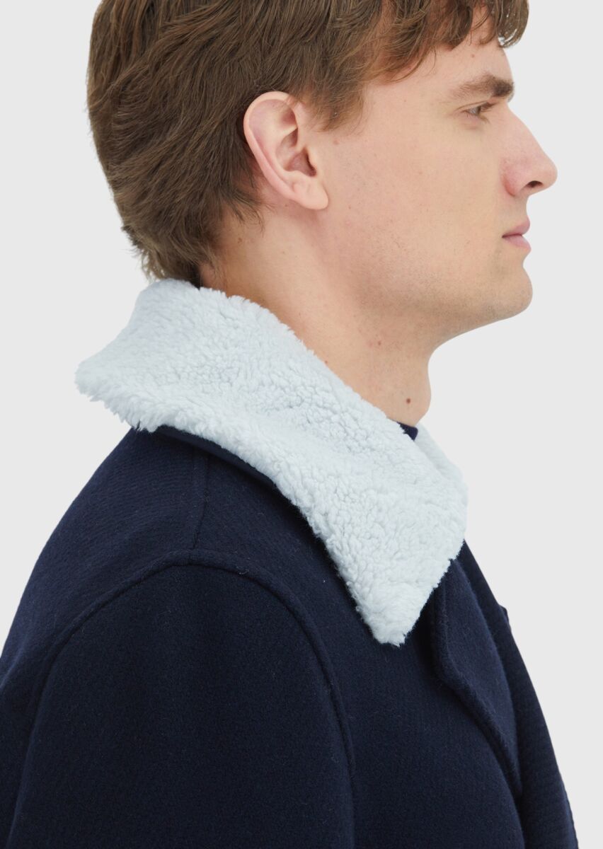 Lacivert Regular Fit Casual Dokuma Kaban - 4