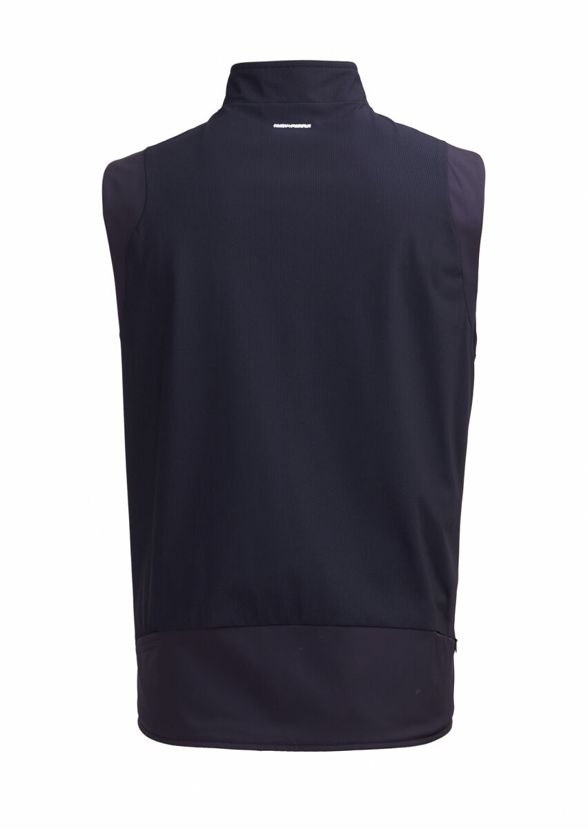 Lacivert Regular Fit Dik Yaka Casual Örme Spor Yelek - 6