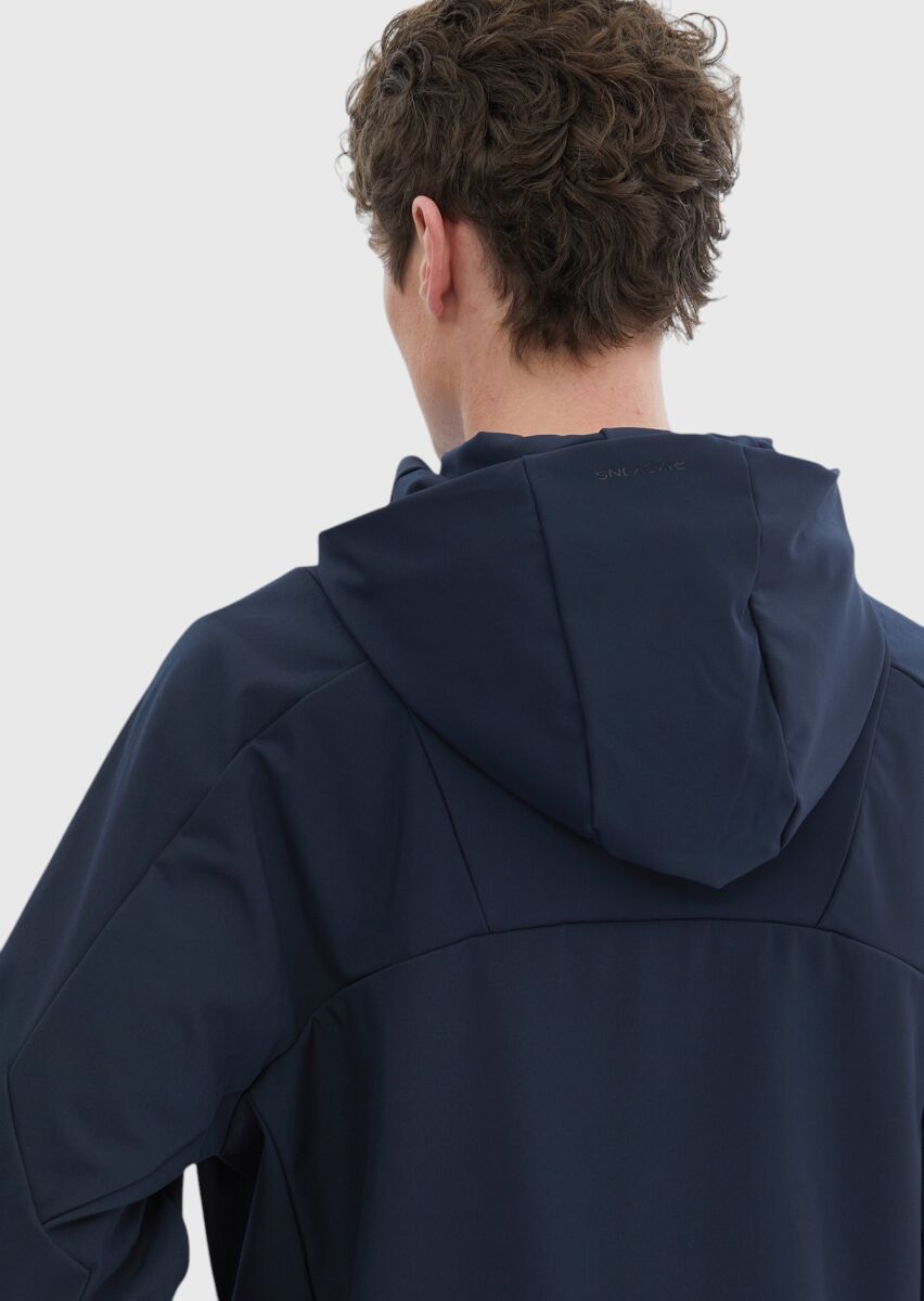 Lacivert Regular Fit Kapüşonlu Casual Dokuma Mont - 8