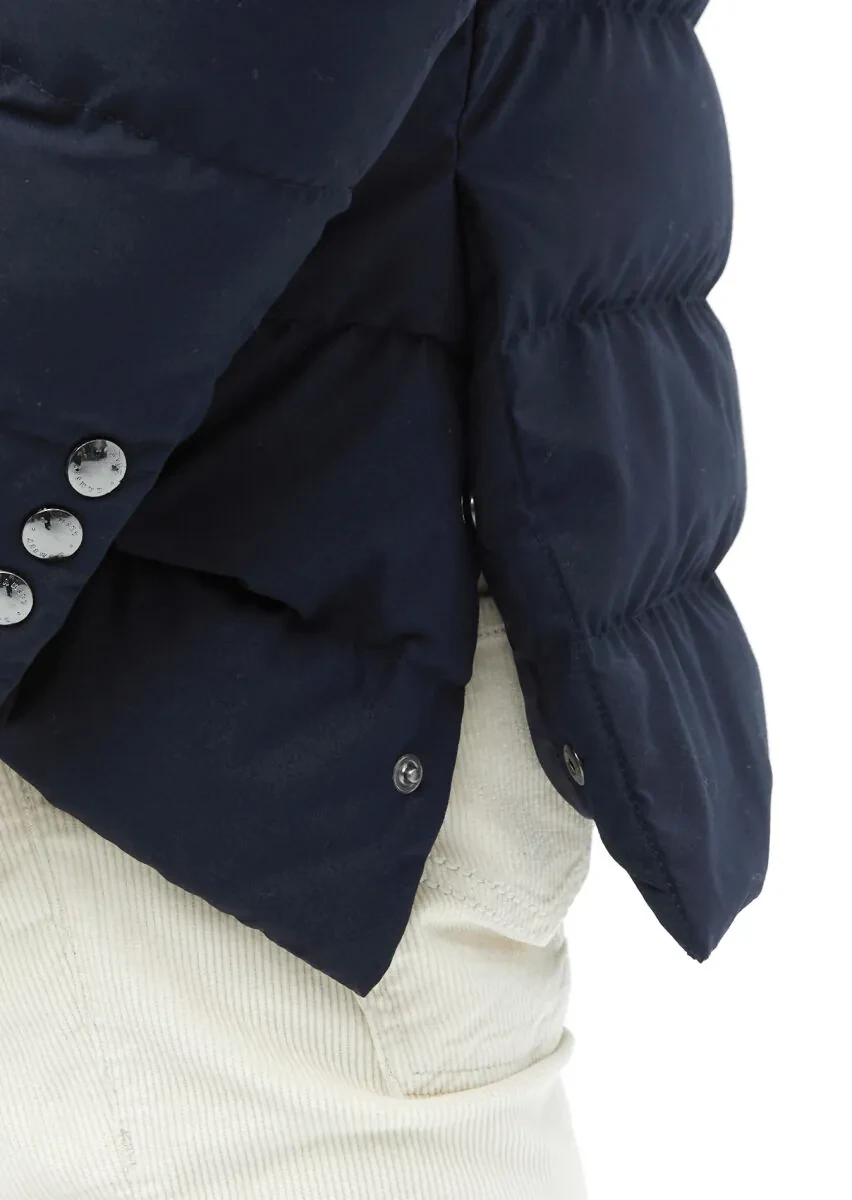 Lacivert Regular Fit Micro Jel Elyaflı Spor Ceket - 7