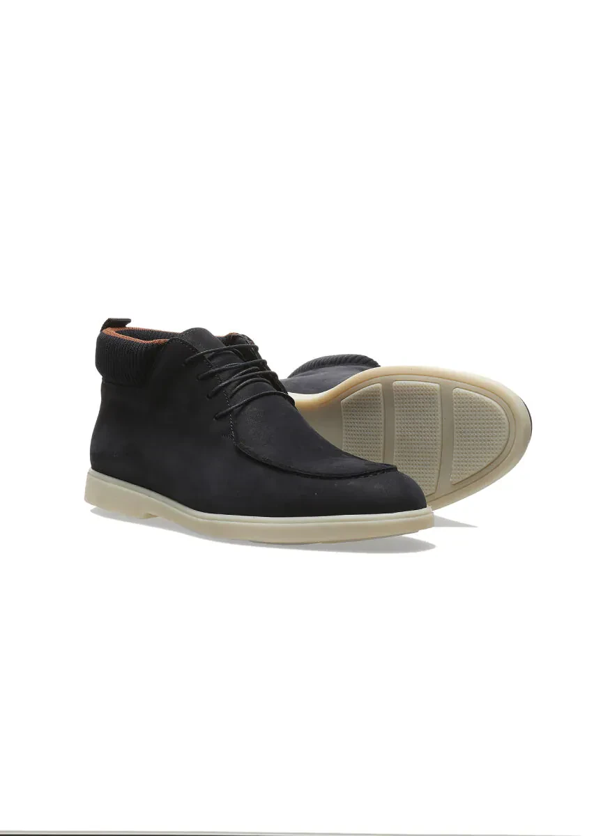 Lacivert Süet Casual Ayakkabı - 3