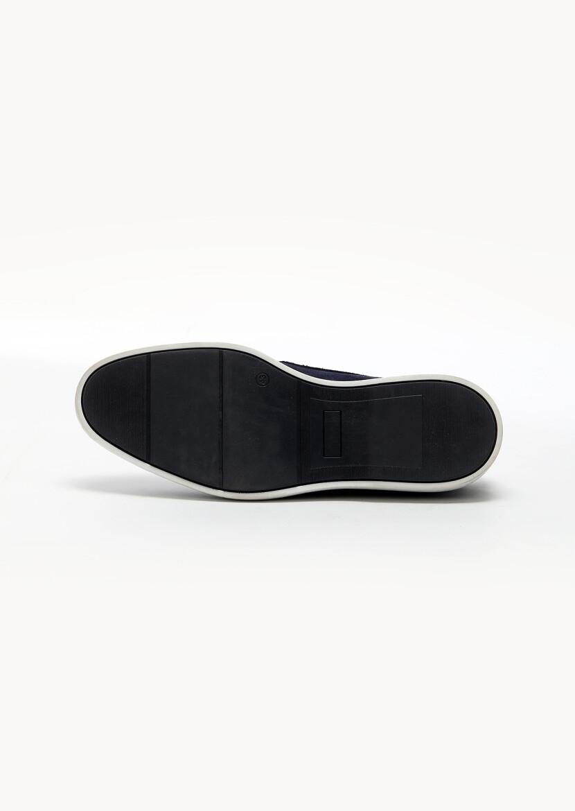 Lacivert Süet Casual Ayakkabı - 5