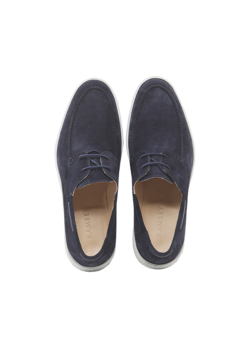 Lacivert Süet Casual Ayakkabı - 6