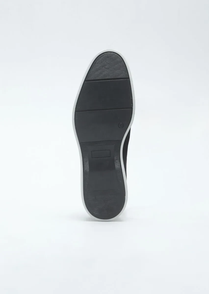 Lacivert Süet Casual Loafer - 4