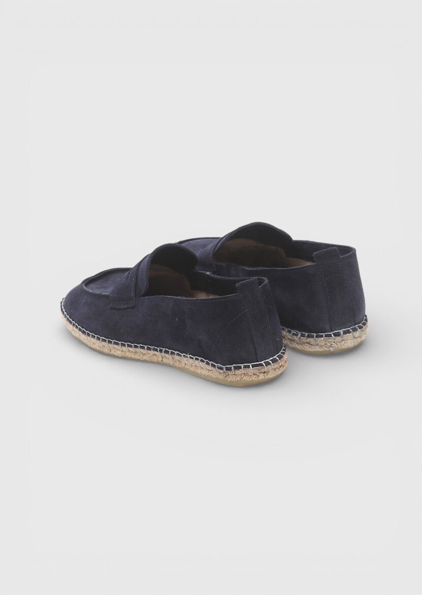 Lacivert Süet Casual Loafer - 4