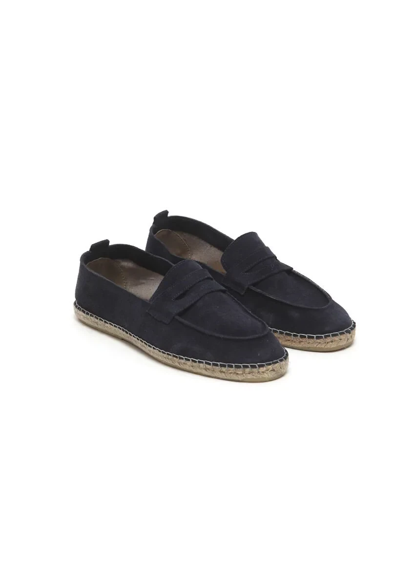 Lacivert Süet Casual Loafer - 2