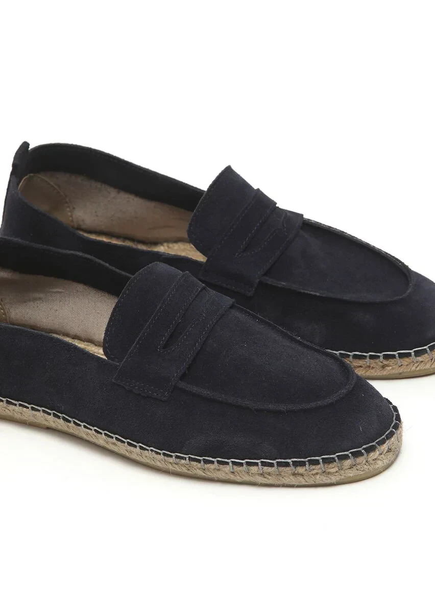 Lacivert Süet Casual Loafer - 3