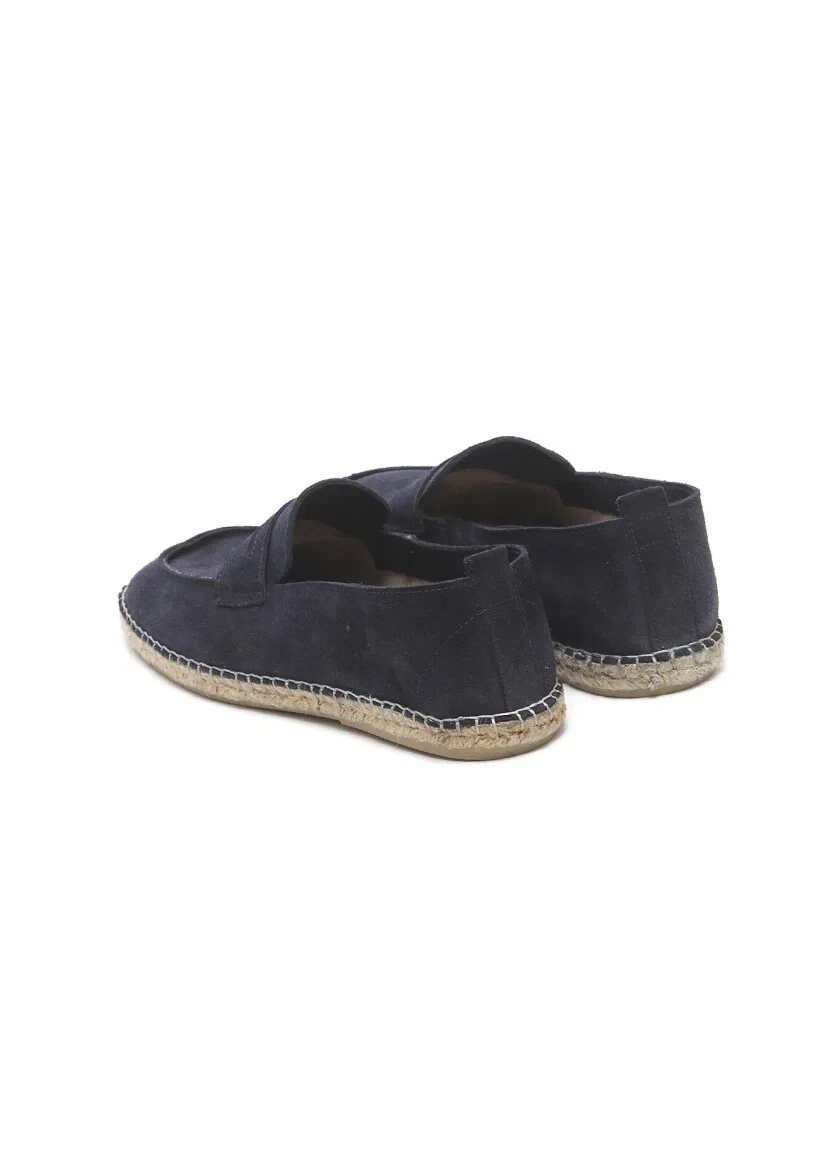 Lacivert Süet Casual Loafer - 4