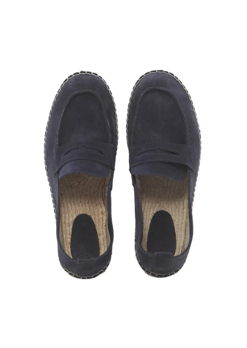 Lacivert Süet Casual Loafer - 6