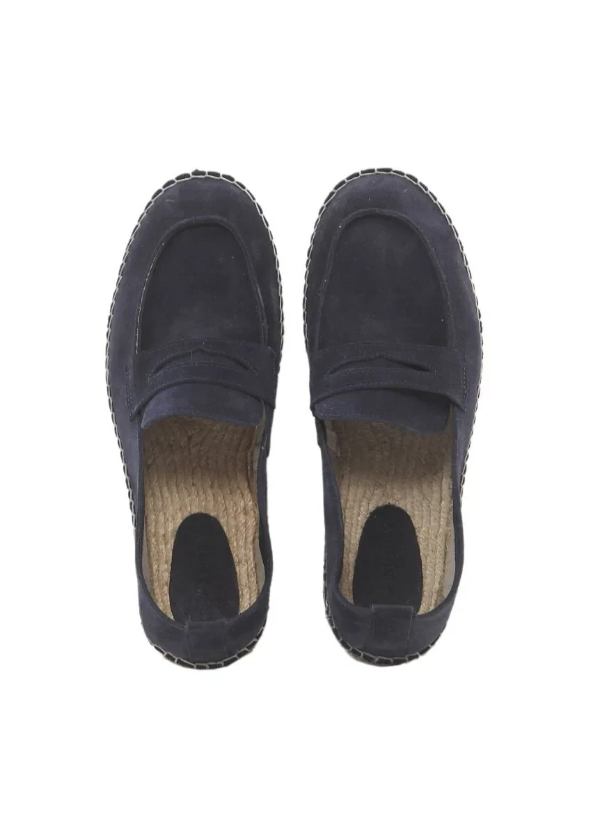 Lacivert Süet Casual Loafer - 6