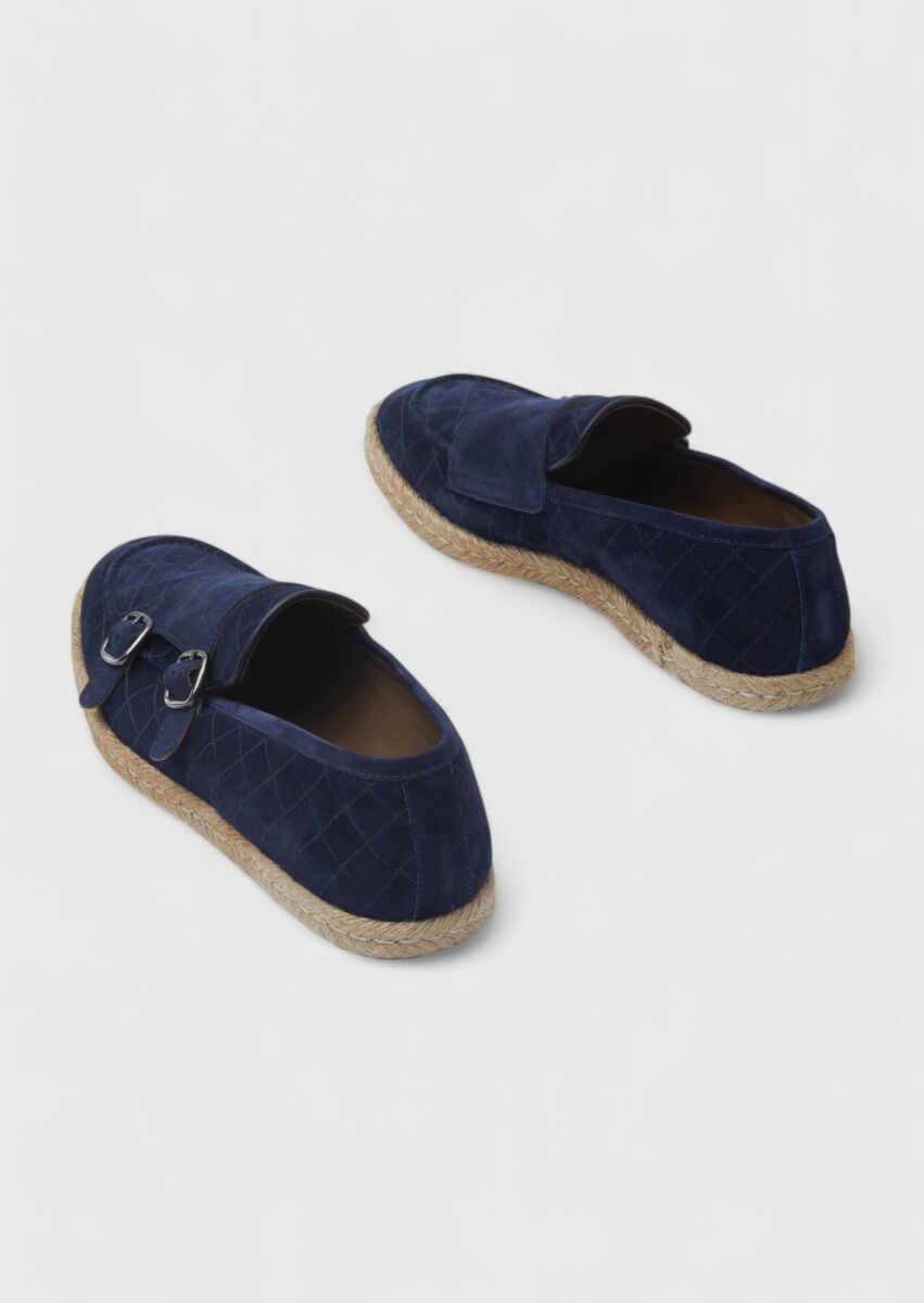 Lacivert Süet Casual Loafer - 5