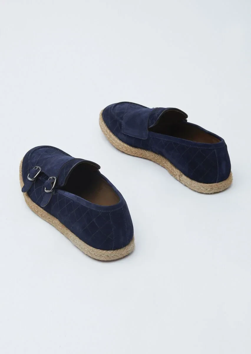 Lacivert Süet Casual Loafer - 5