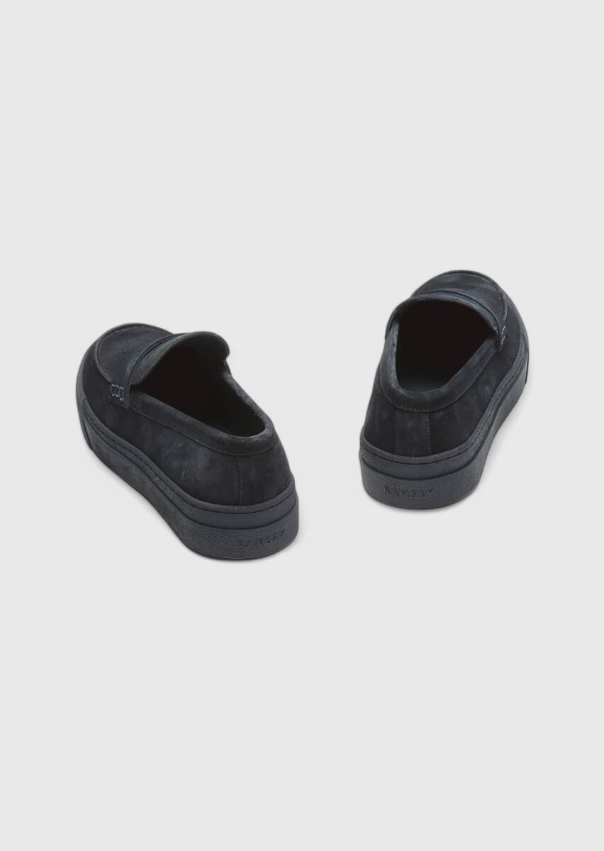 Lacivert Süet Casual Loafer - 5
