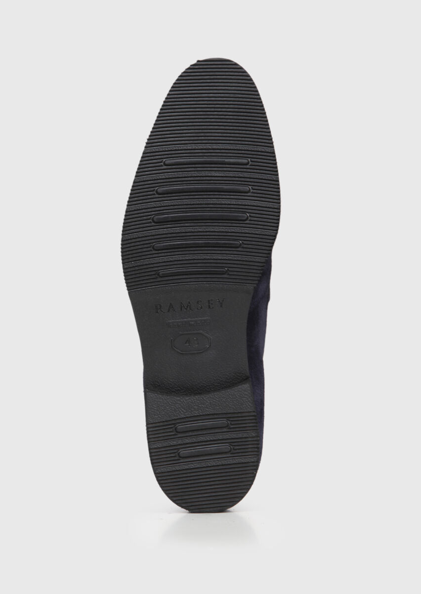 Lacivert Süet Casual Loafer - 4