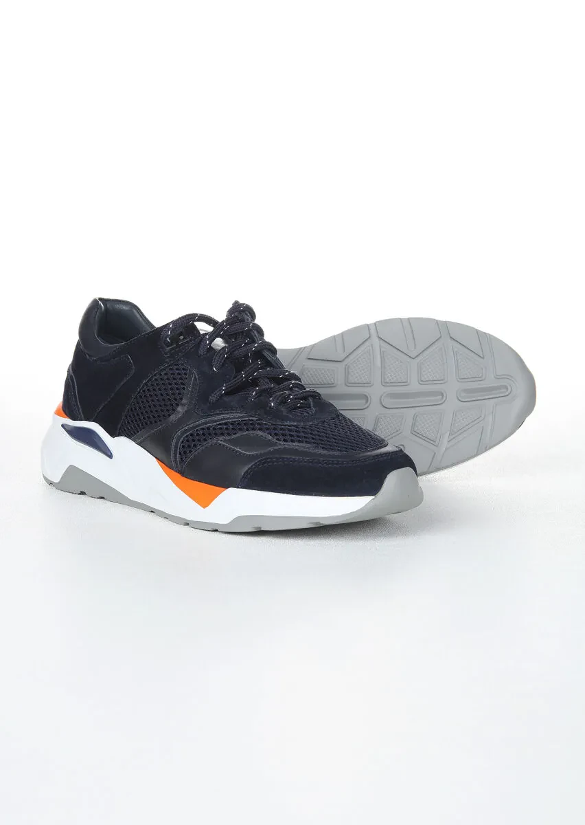 Lacivert Süet Casual Spor Ayakkabı - 4