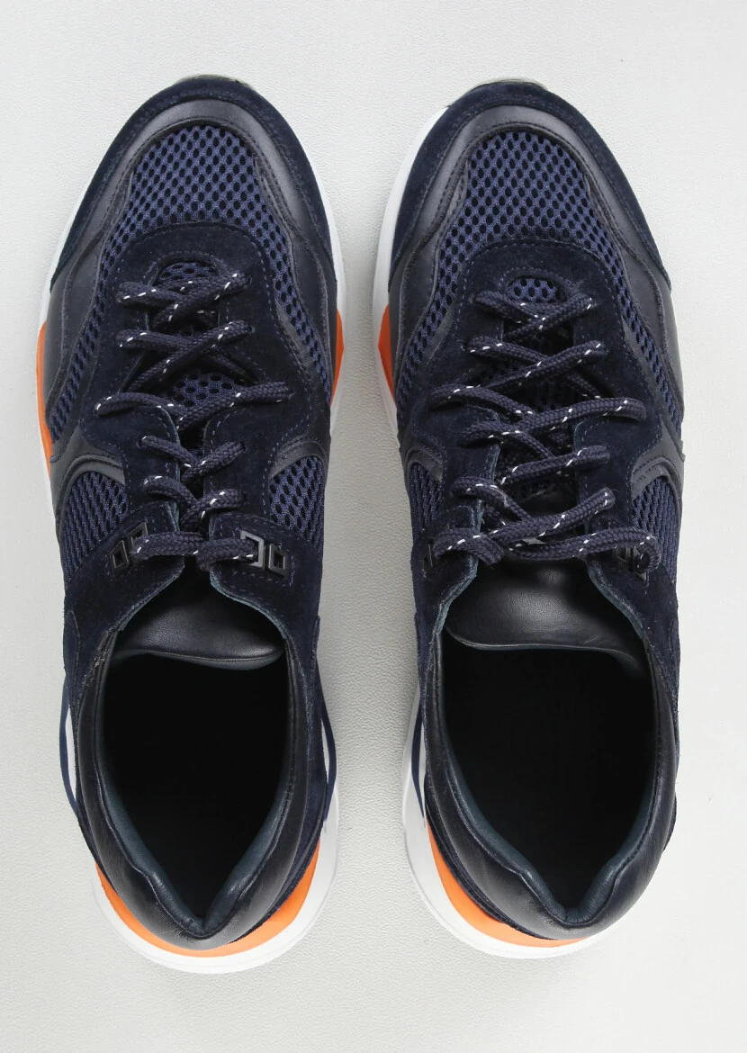 Lacivert Süet Casual Spor Ayakkabı - 5