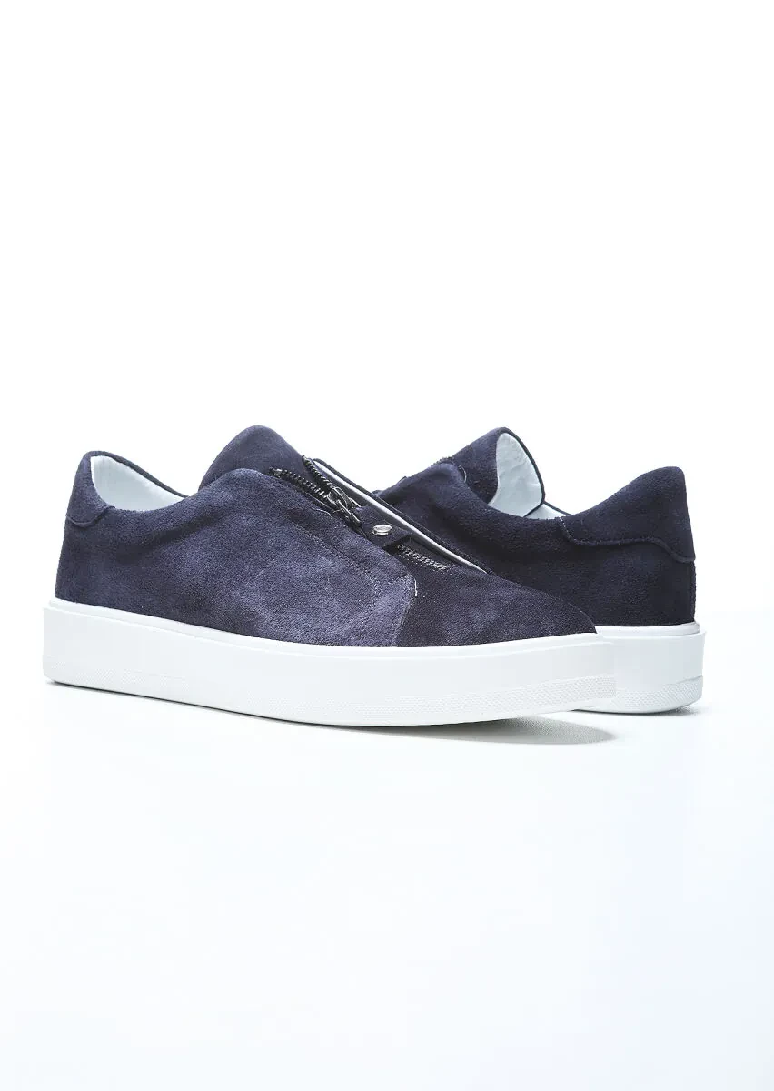 Lacivert Süet Casual Spor Ayakkabı - 3