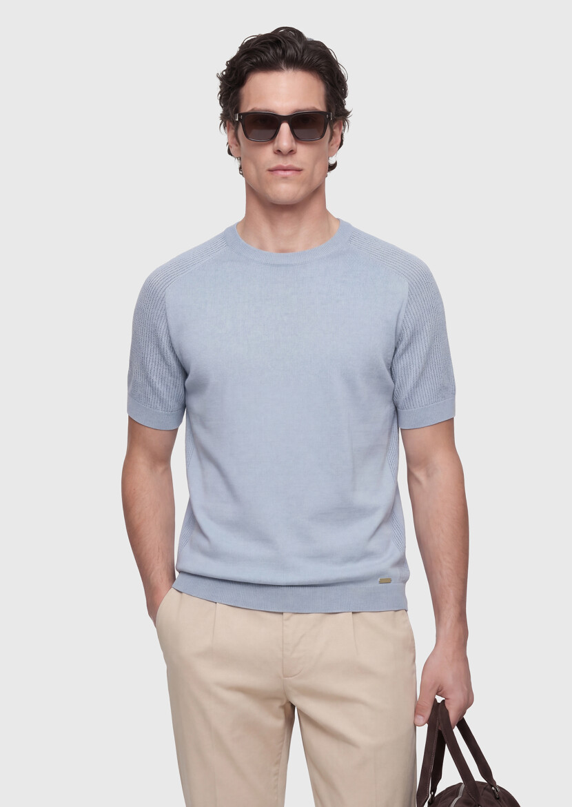 Light Blue Knitwear - RAMSEY