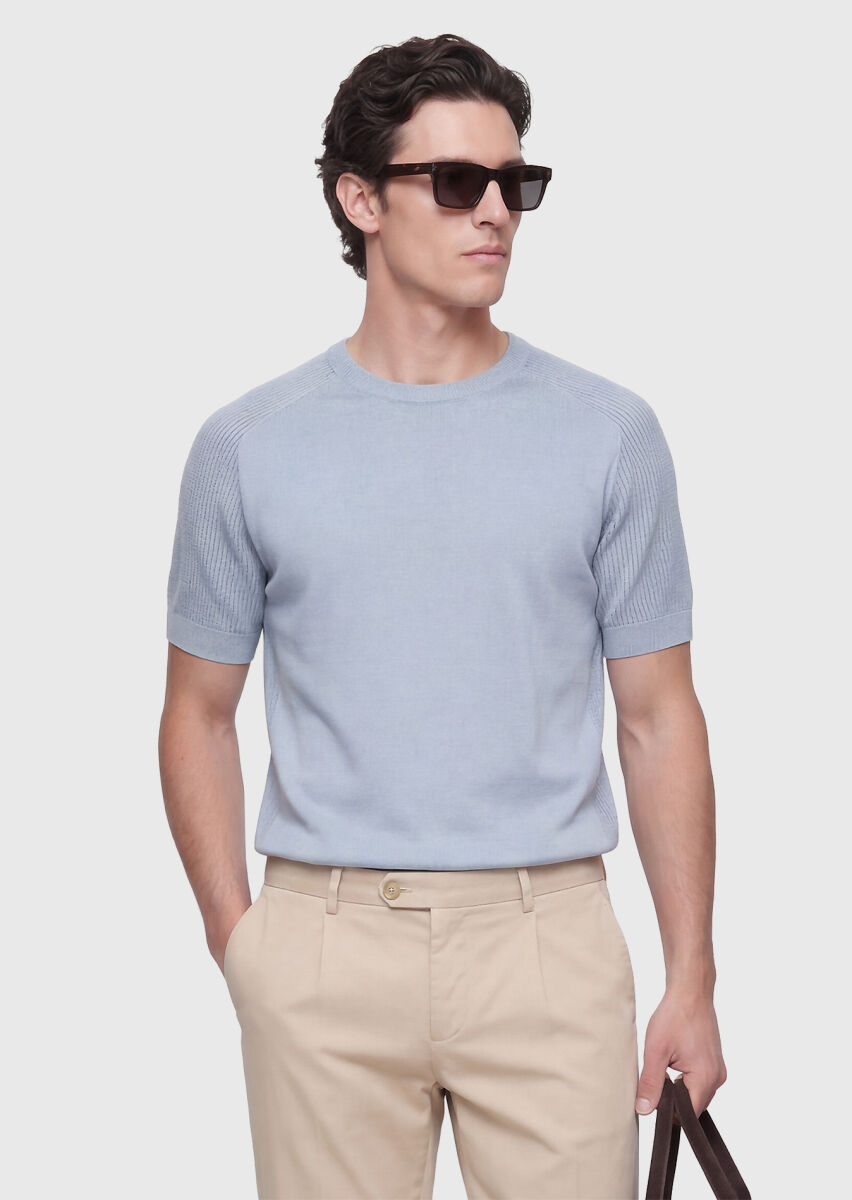 Light Blue Knitwear - 3