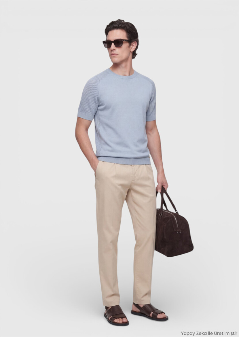 Light Blue Knitwear - RAMSEY