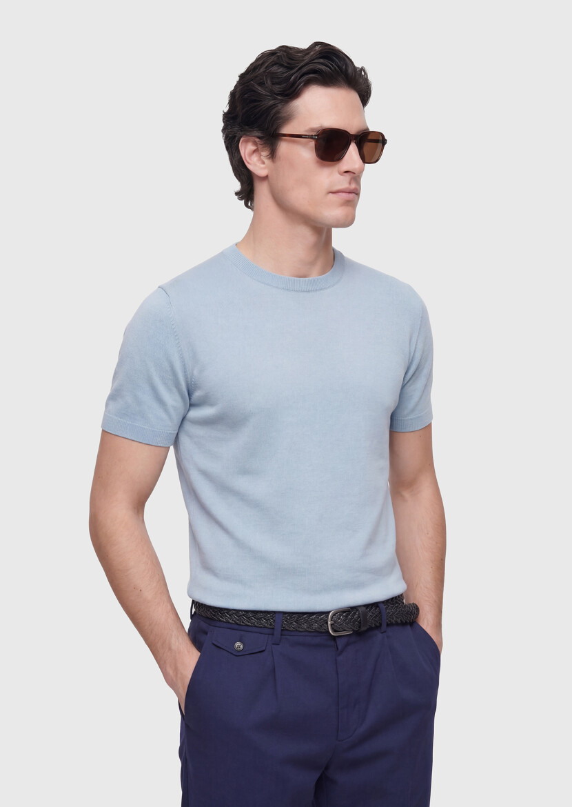 Light Blue Knitwear - RAMSEY