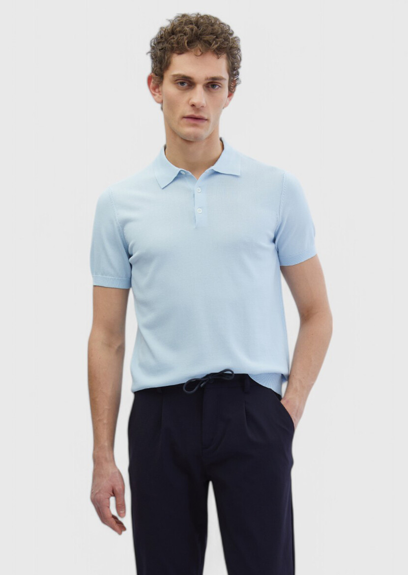 Light Blue Knitwear - 1