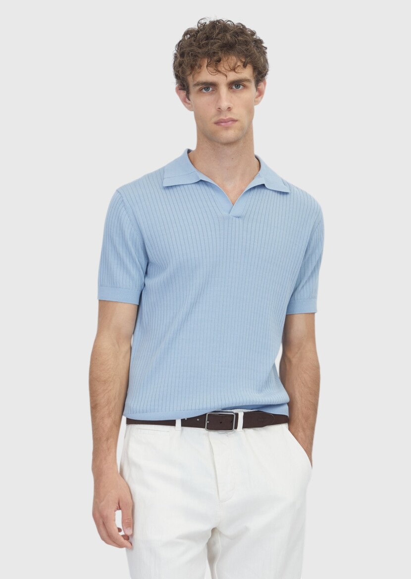 Light Blue Knitwear - RAMSEY