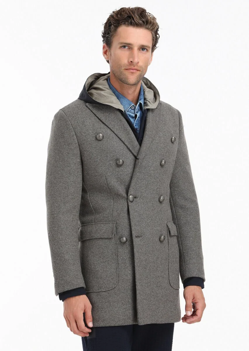 Light Brown Knitting Overcoat - 2