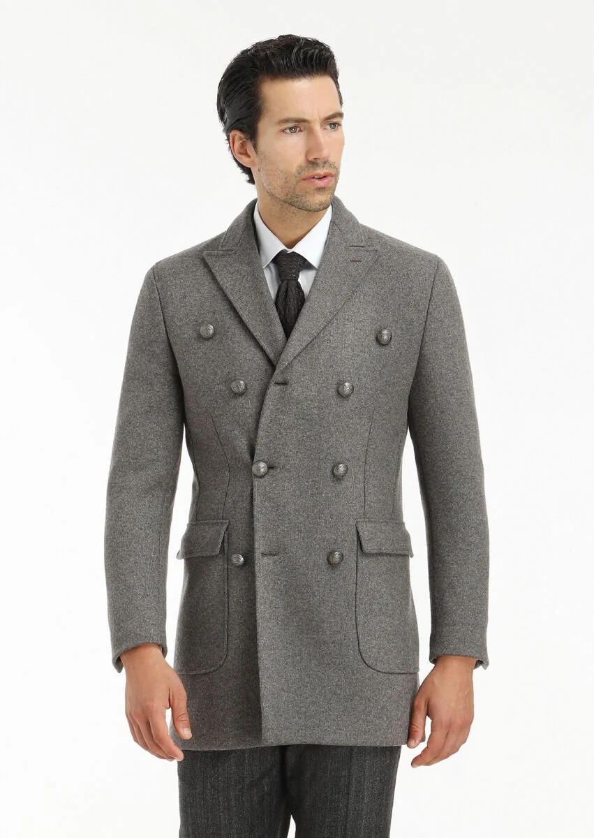 Light Brown Knitting Overcoat - 3