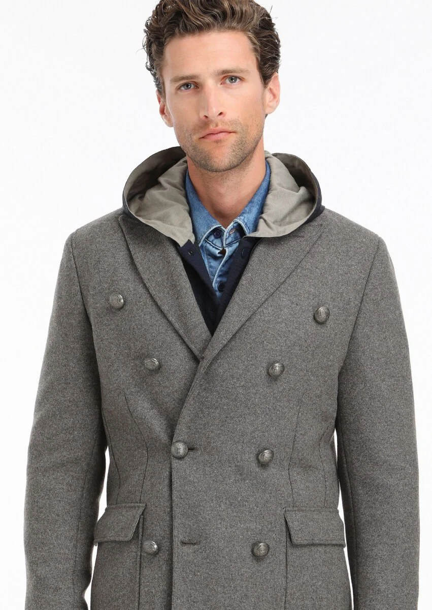 Light Brown Knitting Overcoat - 5
