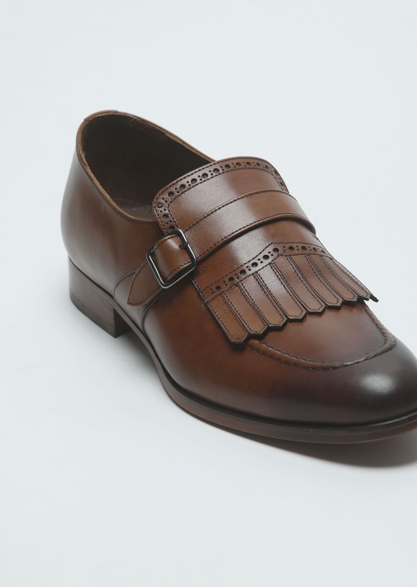 Light Brown Leather Classical Loafer - 2