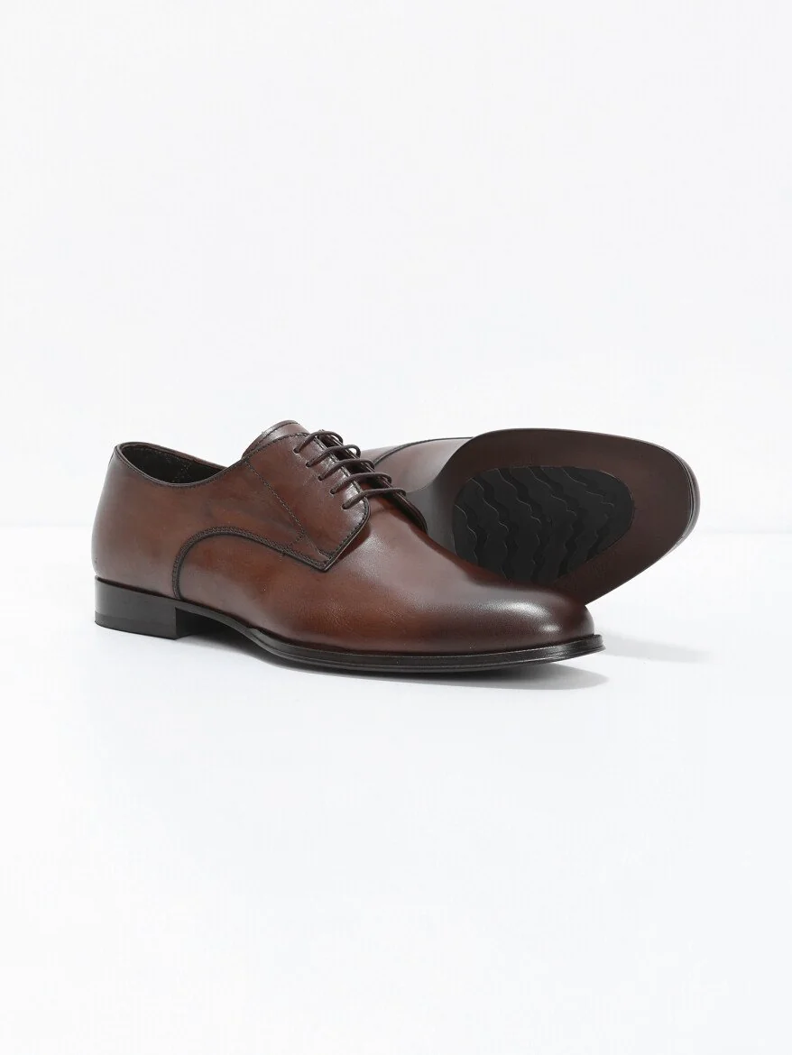 Light Brown Leather Shoes - 4