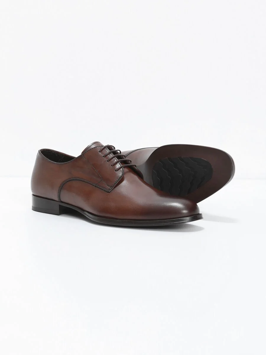 Light Brown Leather Shoes - 4