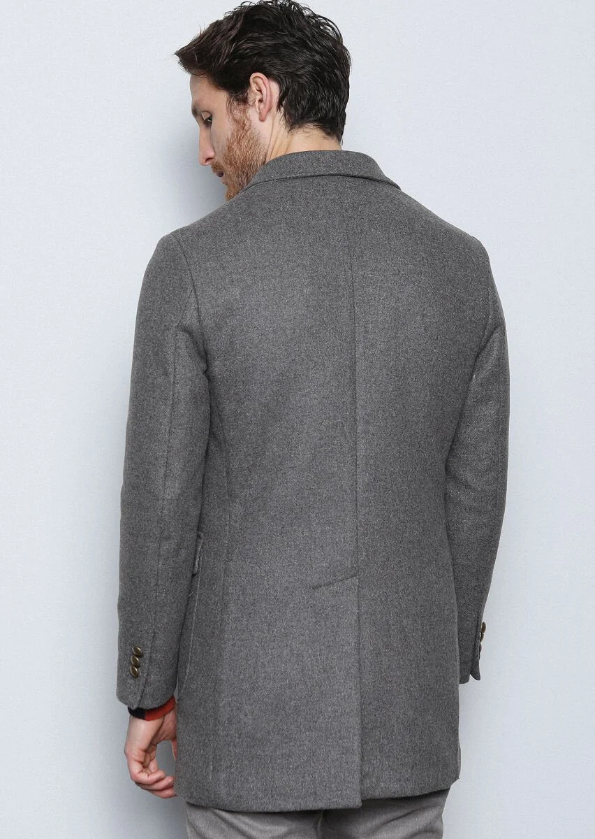 Light Brown Weaving Overcoat - 5