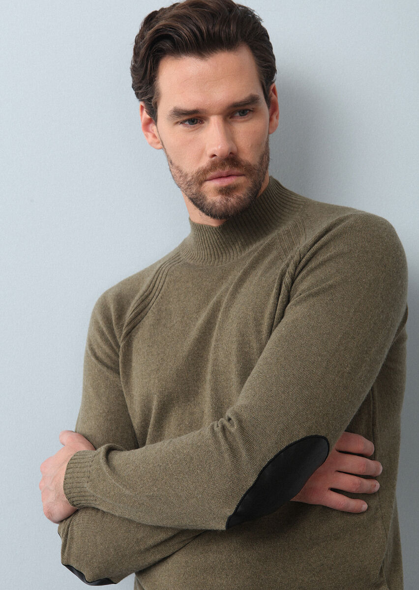 Light Green Knitwear Sweatshirt - 1