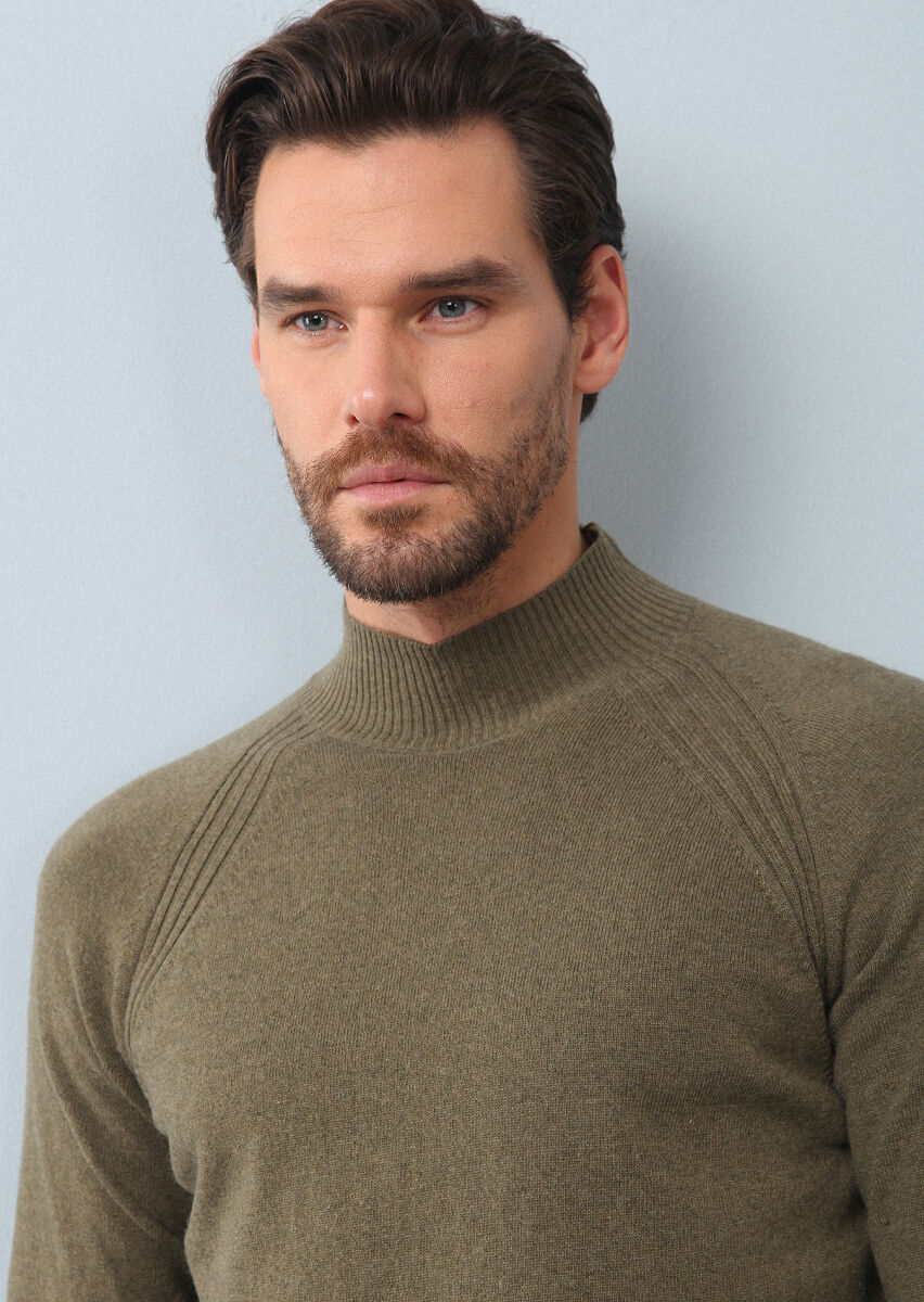 Light Green Knitwear Sweatshirt - 3