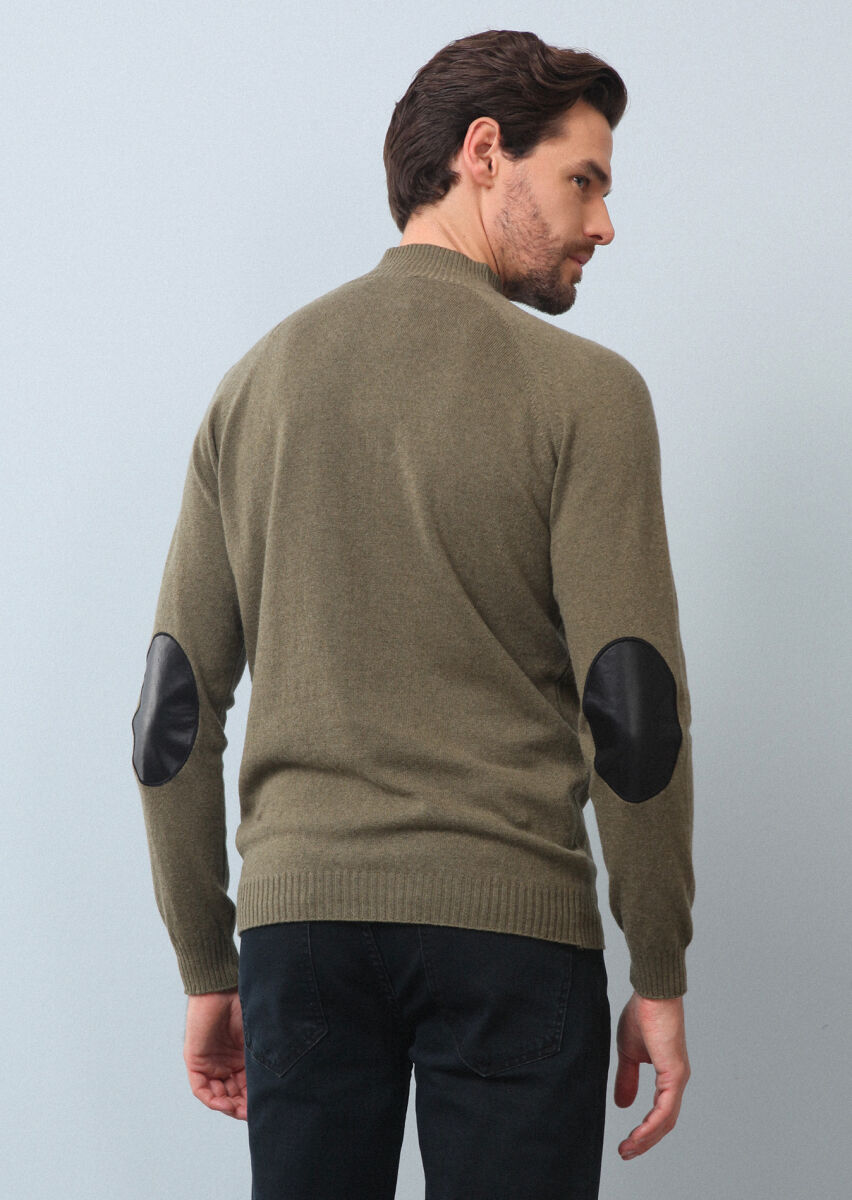 Light Green Knitwear Sweatshirt - 5