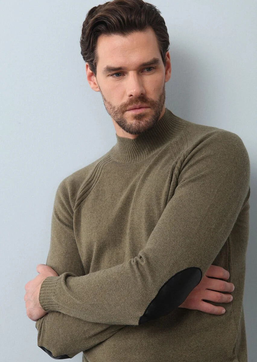 Light Green Knitwear Sweatshirt - 1