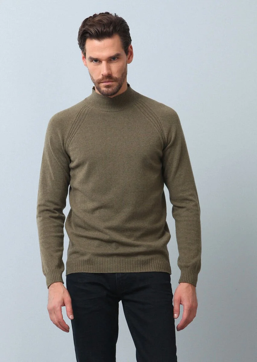 Light Green Knitwear Sweatshirt - 2