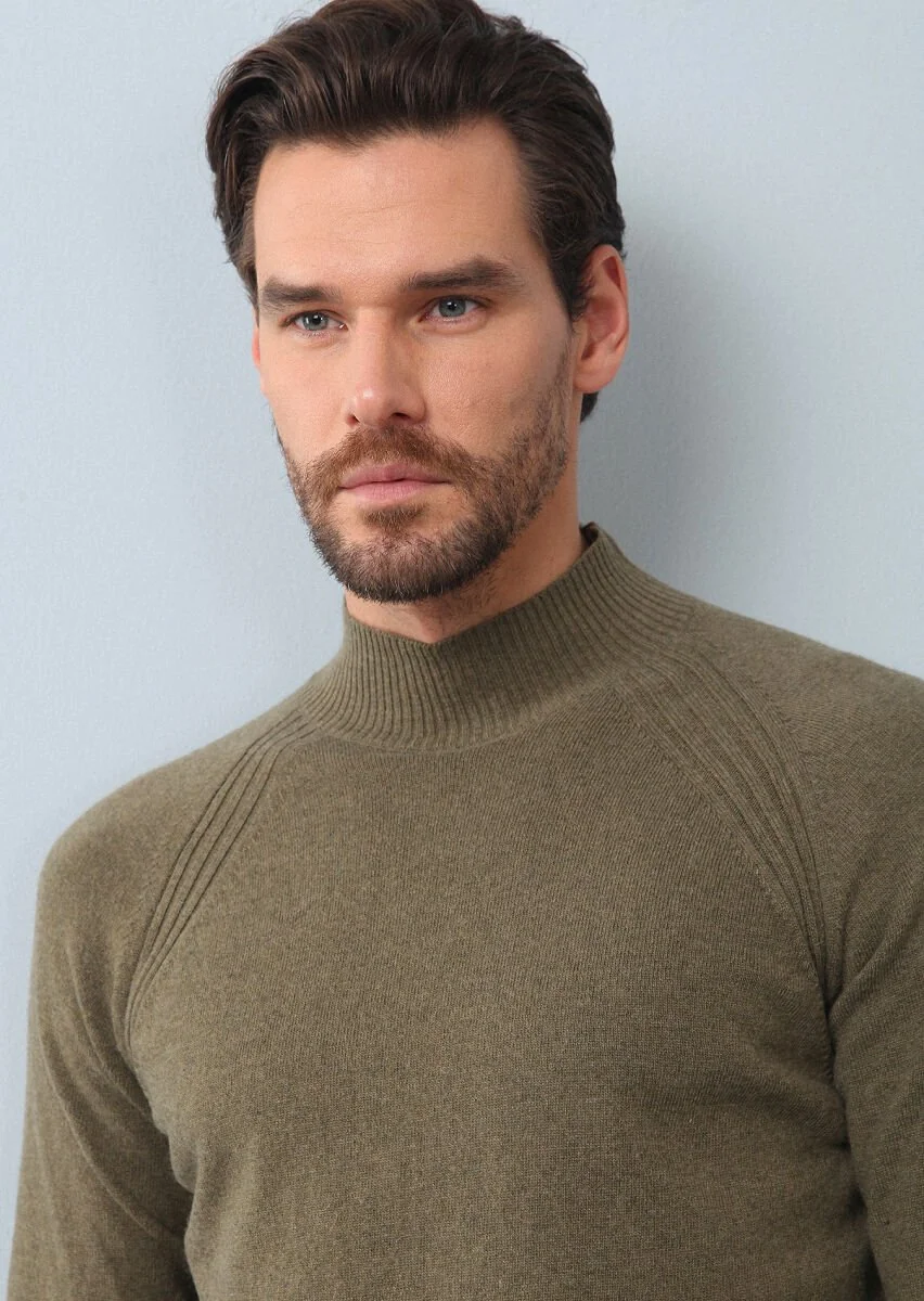 Light Green Knitwear Sweatshirt - 3