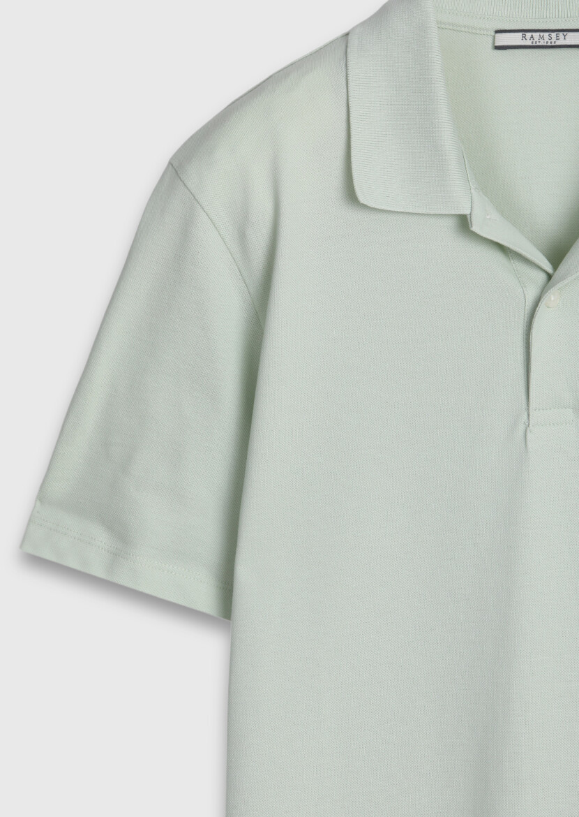Light Green Plain 100% Cotton T-Shirt - 8