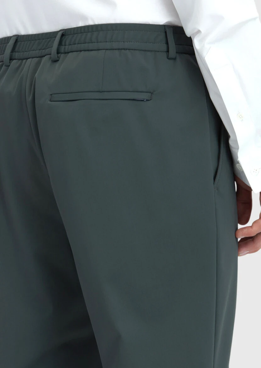 Light Green Plain Comfort Fit Suit - 6