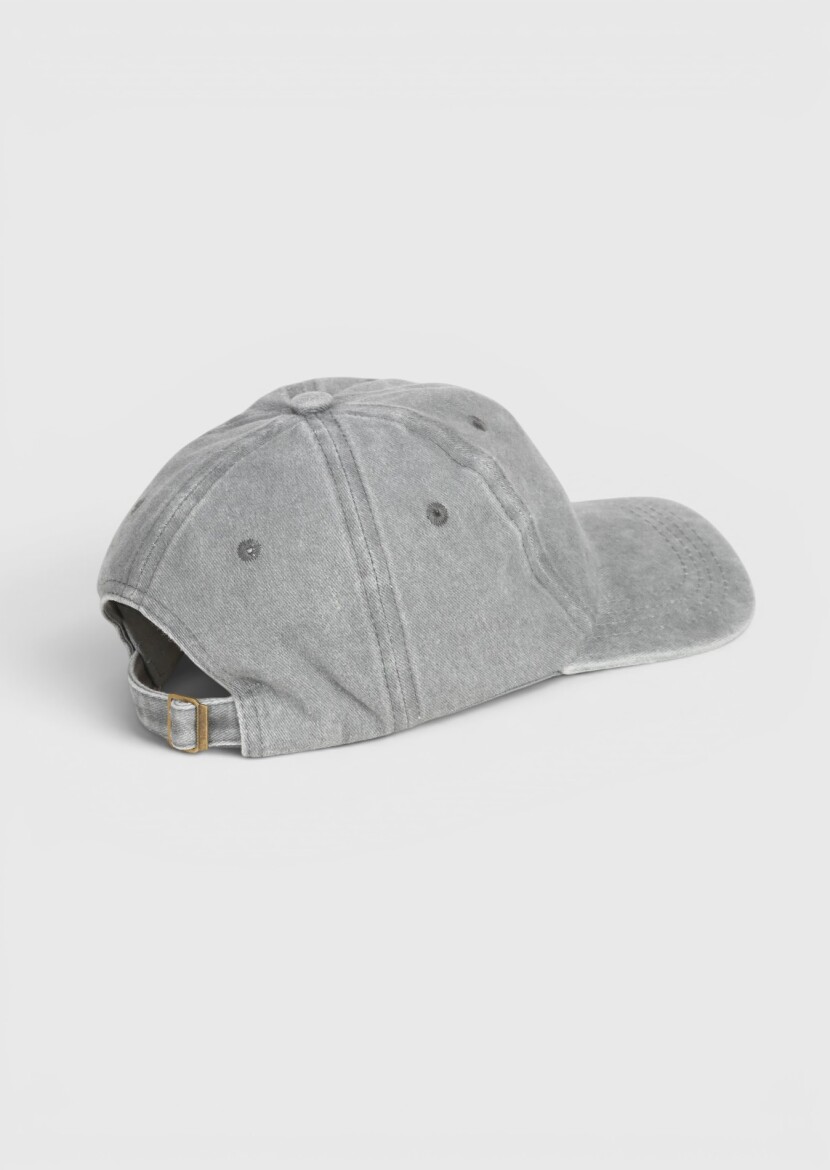Light Grey %100 Pamuk Hat - RAMSEY